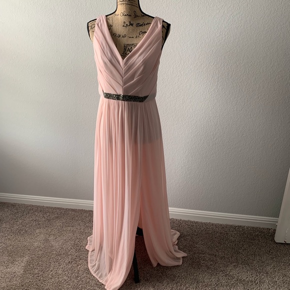 David's Bridal Dresses & Skirts - David’s Bridal blush pink maxi dress
